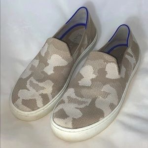 Rothy’s Women’s Sand Camo Slip On Sneaker Shoes